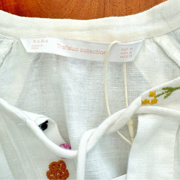 ZARA Boho Romantic Floral Embroidered Festival Midi Dress. Medium. - Picture 5 of 16